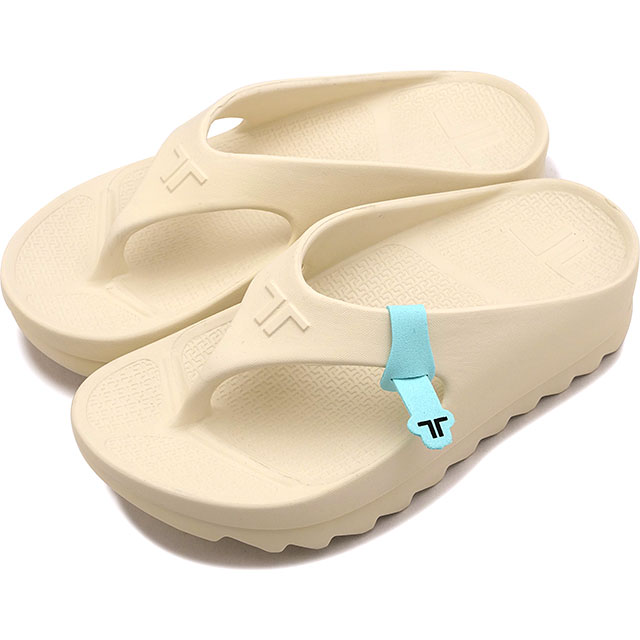 テリック TELIC リカバリーサンダル ダブルフリップシャーク [SS26] W-FLIP SHARK ユニセックス厚底 トング型 極厚ソール ビーチサンダル 疲労回復 白 アイボリー