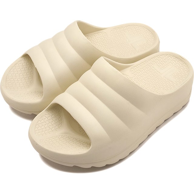 テリック TELIC リカバリーサンダル レディース ダブルクラウド [SS26] W-CLOUD ウィメンズ厚底 極厚ソール スライドサンダル 疲労回復 白 アイボリー