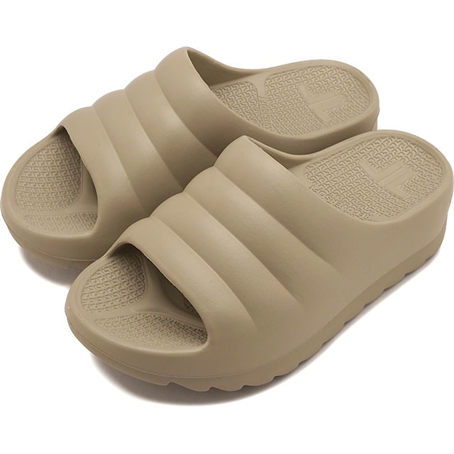 テリック TELIC リカバリーサンダル レディース ダブルクラウド [SS26] W-CLOUD ウィメンズ厚底 極厚ソール スライドサンダル 疲労回復 ブラウン コルクブラウン