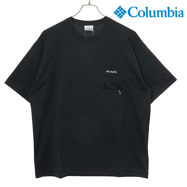 コロンビア Columbia Tシャツ メンズ ポーラーパイオニア II ショートスリーブTシャツ [PG6902-010 SS26] Polar Pioneer II SS Tee 半袖 冷却効果 UVカット ブラック 【メール便配送】