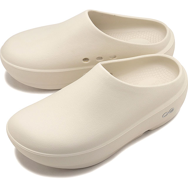 【6か月保証】ウーフォス OOFOS リカバリーサンダル ウークルッグプラス [2001120140261 SS26] OOcloog+ ユニセックス厚底 疲労回復サンダル スライドサンダル 白 Chalk