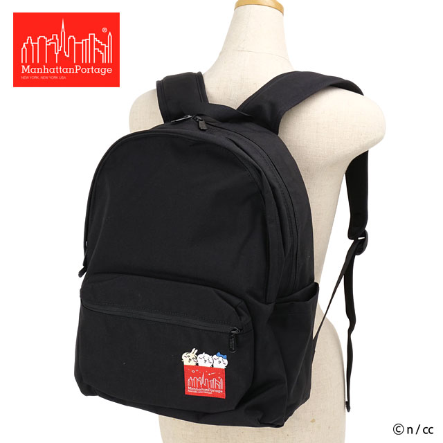 マンハッタンポーテージ Manhattan Portage ちいかわ バックパック [MP2285JRCKW26 FW26] ENVIROPACK JR 500D CORDURA CKW26 リュックサック デイパック 通勤通学 A4 PCスリーブ ブラック Black