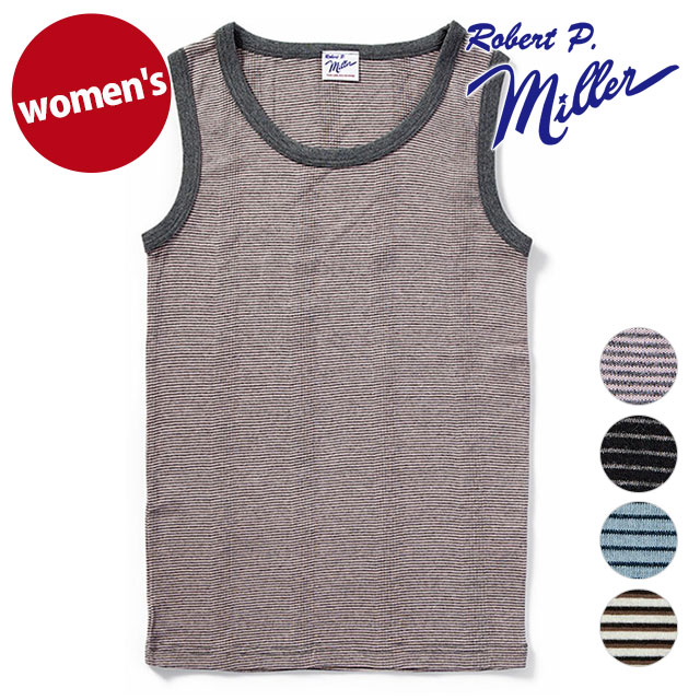 ロバートピーミラー Robert P. Miller パネルリブド タンクトップ [808C FW25] Panel ribbed tank top レディース インナー ノースリーブ リブ編み ストライプ 【メール便配送】