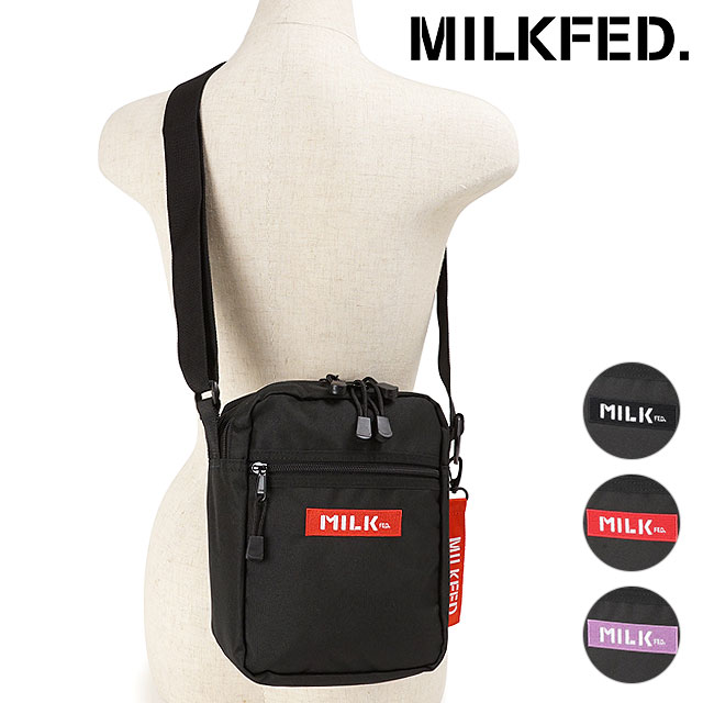 ミルクフェド MILKFED. レディース レクタングル ショルダーバッグ [103222053002] RECTANGLE SHOULDER BAG ウィメンズ縦型ショルダー