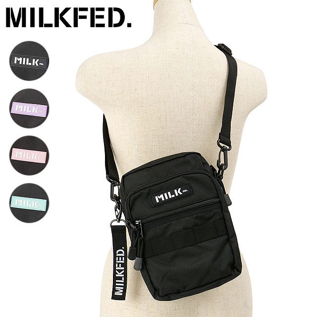 ミルクフェド MILKFED. レディース アクティブ フロントポケット モール ショルダーバッグ [103224053003] ACTIVE FRONT POCKET MOLLE SHOULDER BAG ウィメンズ縦型ショルダーポーチ