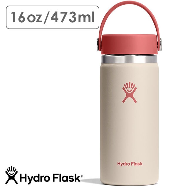 日本限定モデル ハイドロフラスク Hydro Flask 趣 ハイドレーション ワイドマウス 473ml 茜 [8902630215261 SS26SPOT] OMOMUKI 16oz WIDE MOUTH ステンレスボトル 水筒 保温 保冷 レッド Akane