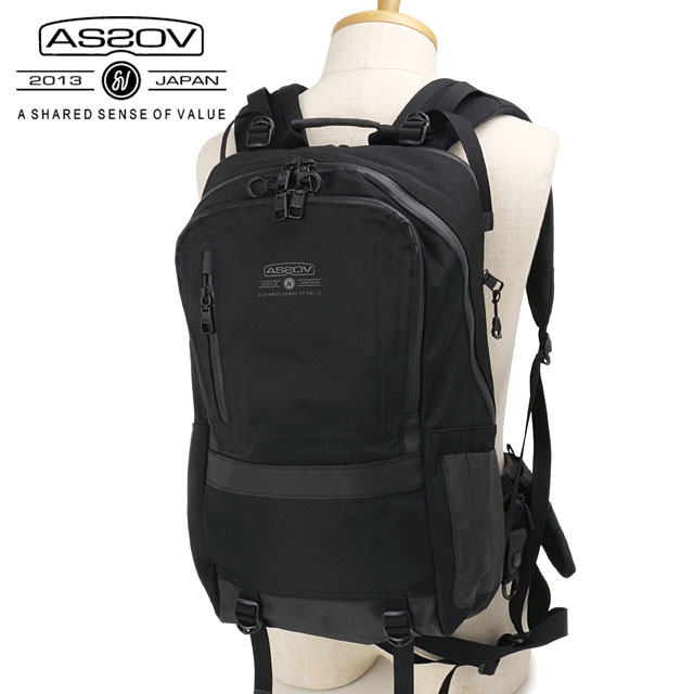 アッソブ AS2OV ウォータープルーフ コーデュラ305D デイパック [141600-10 SS26] 25L WP CORDURA 305D DAY PACK ユニセックスリュック バックパック 軽量 防水 通勤 ビジネス 黒 BLACK