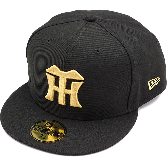 ニューエラ キャップ NEW ERA CAP 阪神タイガース [14525185] 59FIFTY NPB 帽子 日本プロ野球 ブラック/ゴールド