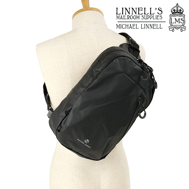 マイケルリンネル MICHAEL LINNELL ボディバッグ [MLAC-30 SS24] 8L BODYBAG メンズ・レディースワンショルダー スリングバッグ Black