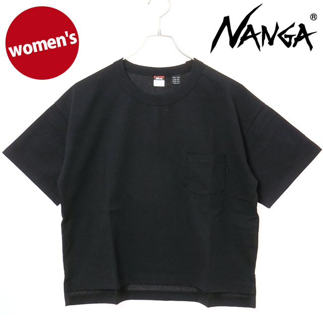ナンガ NANGA エコハイブリッドTシャツ ウィメンズ [N2501-1M033B SS25] ECO HYBRID TEE W レディース 半袖 ショート丈 BLK 【メール便配送】