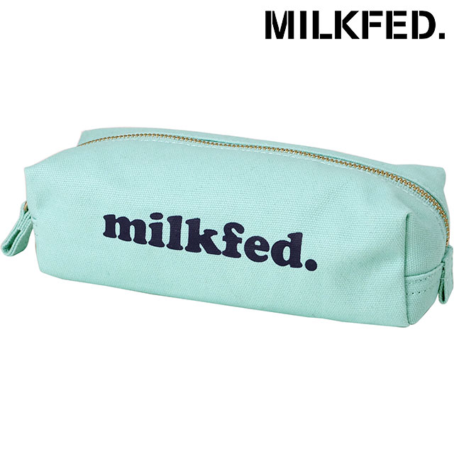 ミルクフェド MILKFED. ウィ ペンシルケース [103251054002 SS25] OUI PENCIL CASE レディース 小物入れ ペンケース ミニポーチ LtGREEN 【メール便配送】