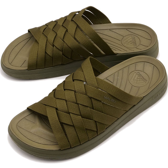 マリブサンダルズ MALIBU SANDALS ズマ [MS020068 SS25] ZUMA メンズ・レディーススライドサンダル OLIVE/OLIVE
