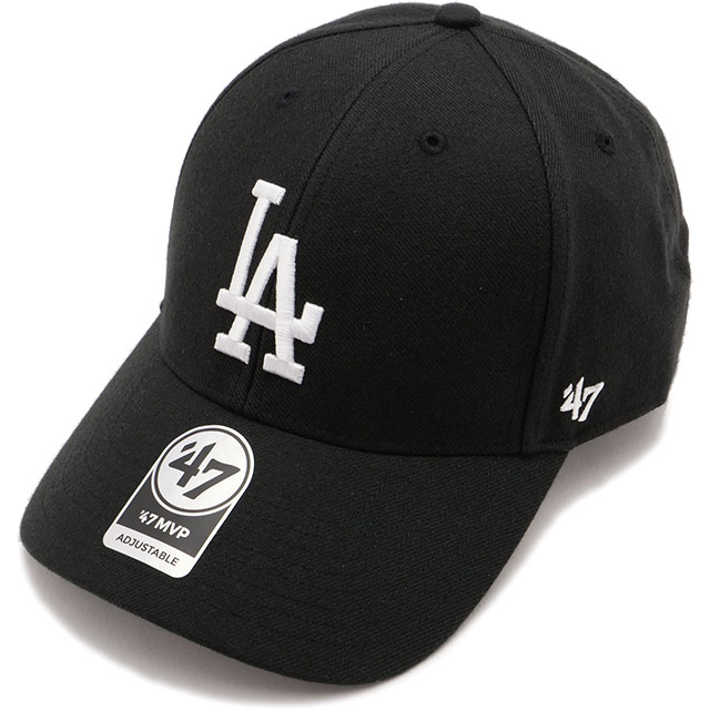 フォーティーセブン '47 キャップ エムブイピー ロサンゼルス・ドジャース [14751322] '47 MVP DODGERS 帽子 MLB サイズ調整可能 BLACK