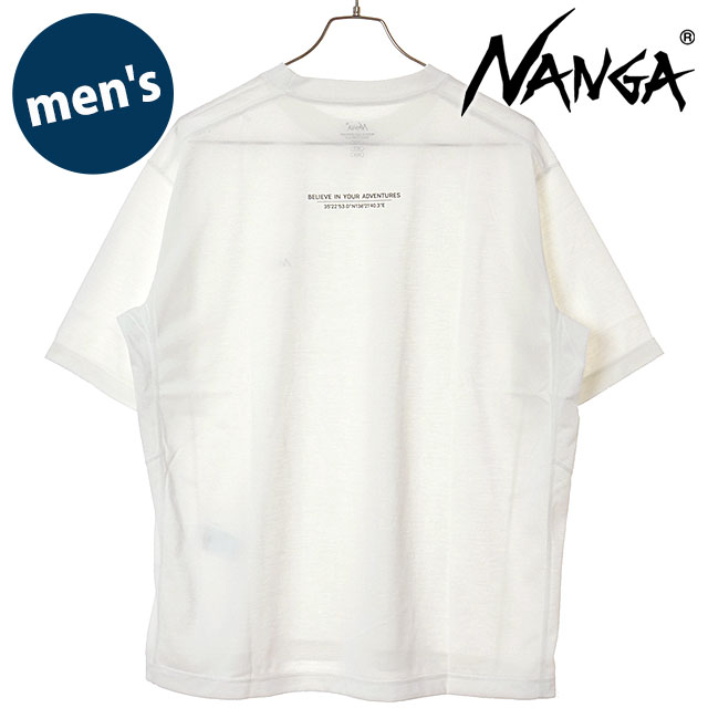 ナンガ NANGA メンズ ドライミックス ピボットスリーブTシャツ [N2610-1M145A SS26] DRY MIX PIVOT SLEEVE TEE 半袖 白 WHT 【メール便配送】