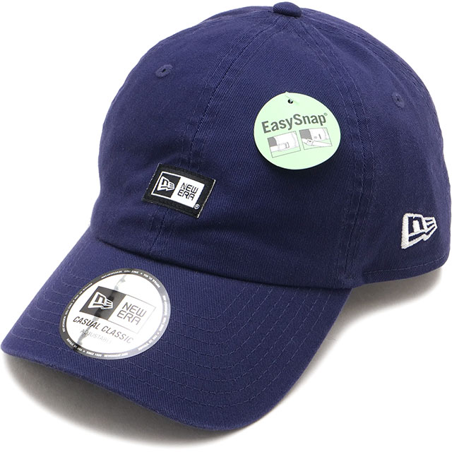 ニューエラ キャップ NEW ERA CAP カジュアルクラシック ボックスロゴ ウーブンパッチ [14744740 SS26] Casual Classic BOX LOGO WPATCH MINI 帽子 サイズ調整可能 ネイビー ライトネイビー