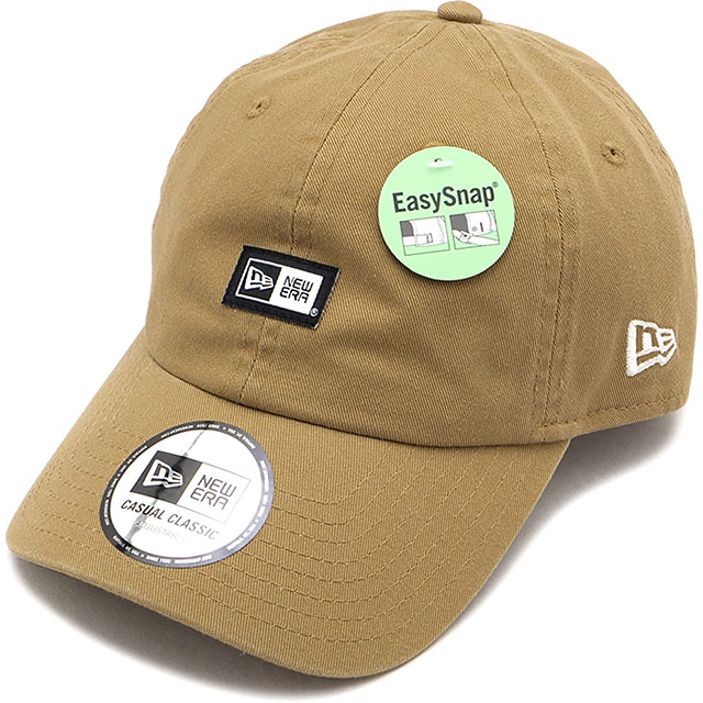 ニューエラ キャップ NEW ERA CAP カジュアルクラシック ボックスロゴ ウーブンパッチ [14744741 SS26] Casual Classic BOX LOGO WPATCH MINI 帽子 サイズ調整可能 ベージュ カーキ