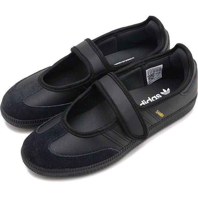 アディダス オリジナルス adidas Originals スニーカー レディース サンバ ジェーン ウィメンズ [LA0968 FW26] SAMBA JANE W メリージェーン トレンド 人気 フェミニン 黒 コアブラック/コアブラック/コアブラック