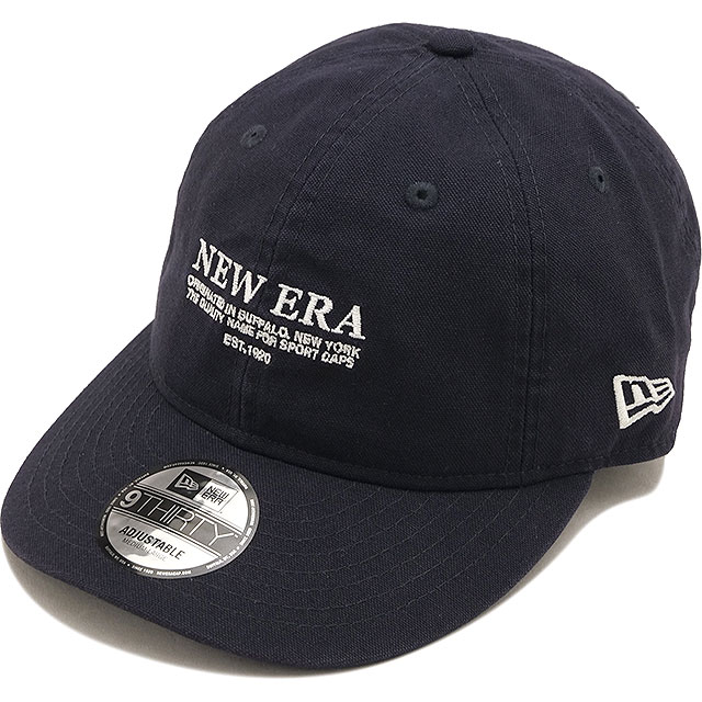 ニューエラ キャップ NEW ERA CAP ダックキャンバス [14744979 SS26] 9THIRTY NEW ERA DUCK 帽子 サイズ調整可能 ネイビー