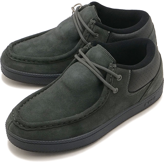 アイパス I-Path スニーカー メンズ キャッツ [2345-1-06 FW26] Cats ユニセックススケシュー モノクローム オールブラック モカシン BLACK-GREY