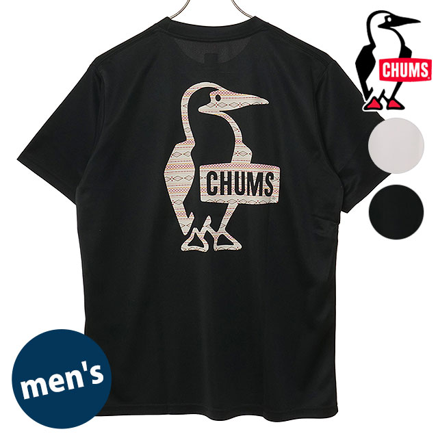 チャムス CHUMS メンズ シナワバ ブービーロゴTシャツ [CH01-2930 SS26SPOT] Sinawava Booby Logo T-Shirt 半袖 ドライ 速乾 ネイティブ柄 【メール便配送】
