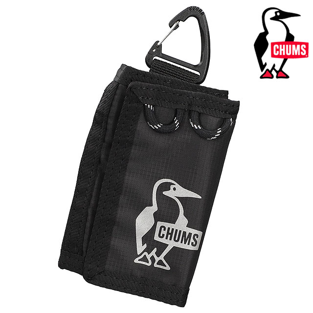チャムス CHUMS イージーゴーミニウォレット [CH60-4015 FW26] Easy-Go Mini Wallet 小物 ミニ財布 三つ折り財布 コンパクト 黒 Black 【メール便配送】