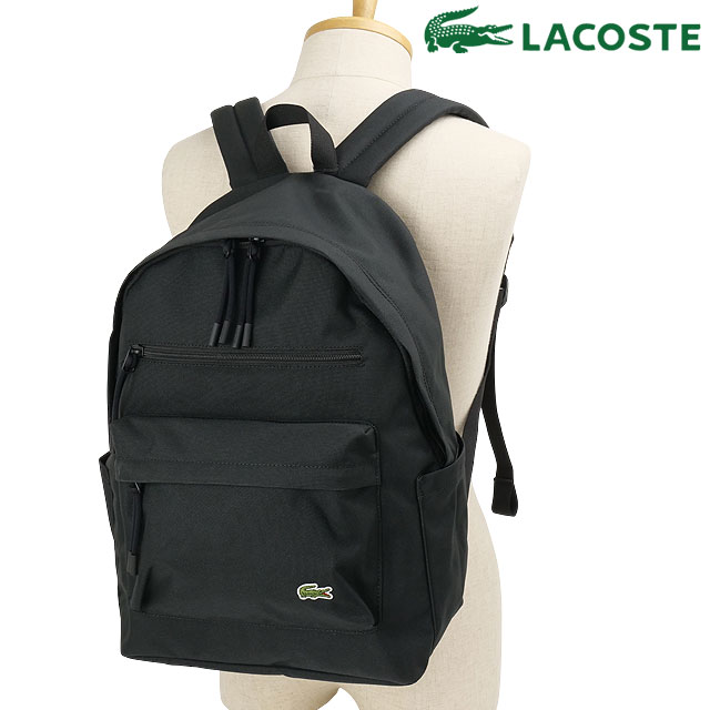 ラコステ LACOSTE リュック ネオクロック デイパック [NU5180NE-000 FW26] メンズ ユニセックスデイパック ビジネス アーバン カジュアル ブラック