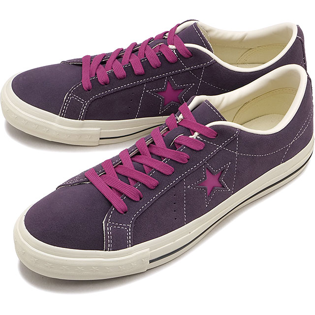 コンバース CONVERSE スニーカー メンズ ワンスター エイジド スエード [33703191 FW26] ONE STAR AGED SUEDEローカットシューズ パープル PURPLE/PINK