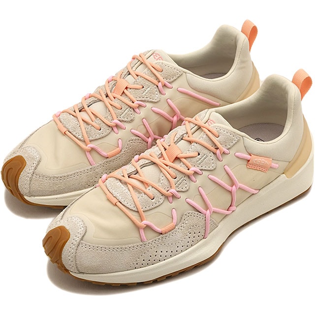 返品交換送料無料 キーン KEEN スニーカー レディース ユニーク トレッカー [1032789 FW26] W UNEEK TREKKERスエードシューズ ホワイト BIRCH/PEACH-TREE