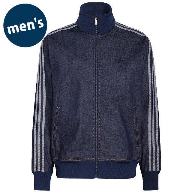 アディダス オリジナルス adidas Originals メンズ アディカラー ロウデニム ファイヤーバード トラックトップ [MBP59/KS4971 FW26] ADICOLOR RAW DENIM FIREBIRD TRACK TOP トラックジャケット ウーブン素材 ネイビー インディゴデニム