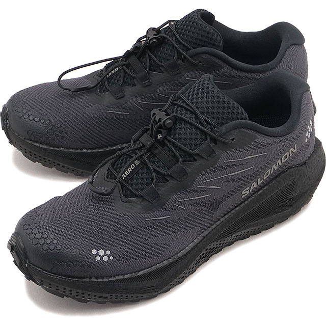サロモン SALOMON スニーカー メンズ エアロ ブレイズ 4 グラベル [L45400000 FW26] AERO BLAZE 4 GRVL トレイルランニングシューズ トレランシューズ 軽量 ブラック BLACK/BLACK/CLOUDBURST