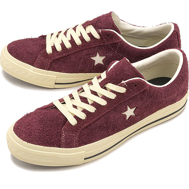 コンバース CONVERSE スニーカー メンズ ワンスター エイジド スエード AG [33703201 FW26] ONE STAR AGED SUEDE AGローカットシューズ ワインレッド BURGUNDY