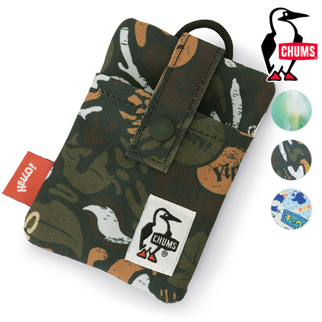 チャムス CHUMS リサイクルパスケース [CH60-4181 FW26] Recycle Pass Case 小物 定期入れ カード入れ キーリング付き 【メール便配送】