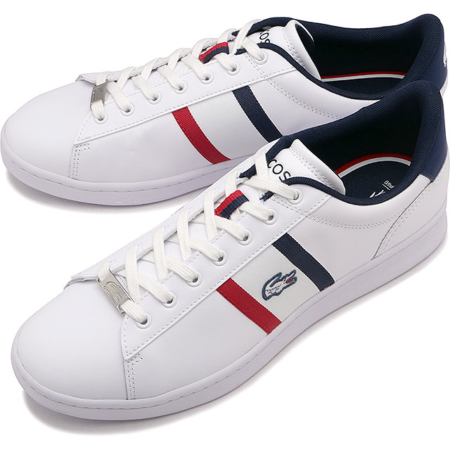 ラコステ LACOSTE スニーカー カーナビー SETCGR1251 AP SMA [49SMA0309 SS25] CARNABY SETCGR1251 AP SMA メンズシューズ 日本別注モデル WHT/NVY/RED