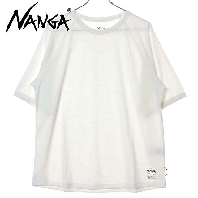 ナンガ NANGA ドライミックスラグランスリーブTシャツ [N2500-1M513A SS25] DRY MIX RAGLAN SLEEVE TEE メンズ 半袖 クルーネック WHT 【メール便配送】