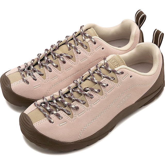 返品交換送料無料 キーン KEEN スニーカー レディース ジャスパー [1032945 FW26] W JASPERスエードシューズ ベージュ CAMEO-ROSE/SAFARI