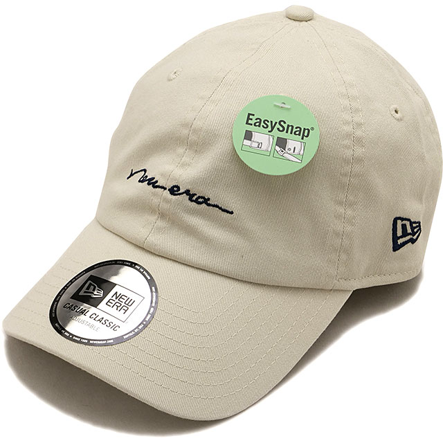ニューエラ NEW ERA カジュアルクラシック ロゴ キャップ [15136963 FW26] CC HANDWRITTEN LOGO IVO 263 帽子 ストリート カジュアル 手書き風刺繍ロゴ アイボリー