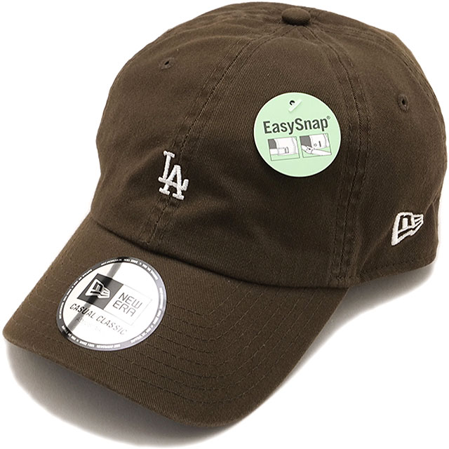 ニューエラ NEW ERA カジュアルクラシック ロサンゼルス・ドジャース ミニロゴ キャップ [15136954 FW26] CC LOSDOD MINI LOGO WAL 263 帽子 ストリート カジュアル 定番 シンプル ウォルナット