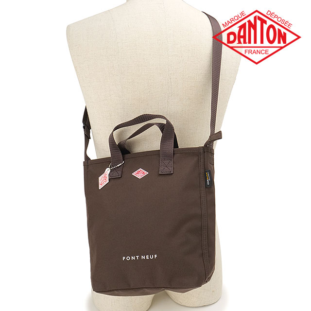 ダントン DANTON ポン・ヌフ [PONT NEUF FW26] PONT NEUF ショルダーバッグ 軽量 通勤 通学 カジュアル シンプル 人気 フランス ブランド ブラウン DK.BROWN(WHITE)