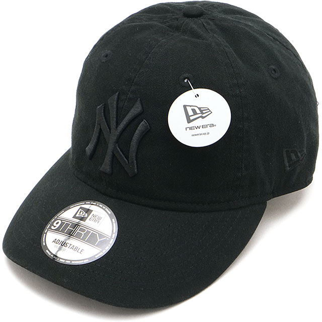 ニューエラ NEW ERA 9THIRTY ニューヨーク・ヤンキース トーナルロゴ キャップ [15137169 FW26] 930 NEYYAN TONAL BLK 263 帽子 ストリート カジュアル シンプル MLBロゴ ブラック