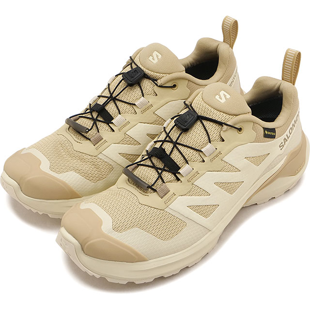サロモン SALOMON スニーカー レディース エックス アドベンチャー ゴアテックス ウィメンズ [L45458100 FW26] X-ADVENTURE GTX W 防水 ハイキングシューズ トレイル ベージュ SAFARI/ALMOND-MILK/DESERT-TAN