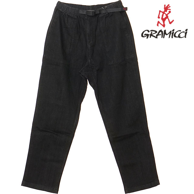 グラミチ GRAMICCI メンズ ストレッチ デニム ルーズ テーパード リッジ パンツ [GUP6-SJP009 FW26] STRETCH DENIM LOOSE TAPERED RIDGE PANT ジーンズ イージーパンツ ワイド BLACK-O/WE