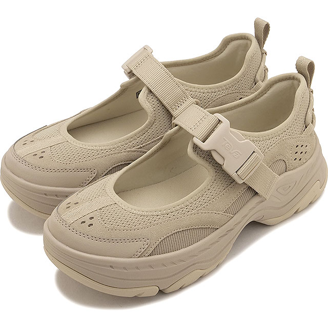 テバ Teva スニーカー レディース アンプソール ガイラ メリージェーン [1176481-HMMS FW26] W AMPSOLE GAILA MARY JANE ウィメンズスポーツサンダル 厚底 歩きやすい クッション性 ベージュ HUMMUS