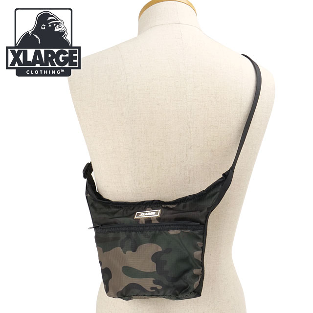 エクストララージ XLARGE メンズ リップストップ ショルダーバッグ [101263053007 SS26SPOT] RIPSTOP SHOULDER BAG x-large エックスラージワンショルダー 斜めかけ ストリート カーキグリーン CAMO