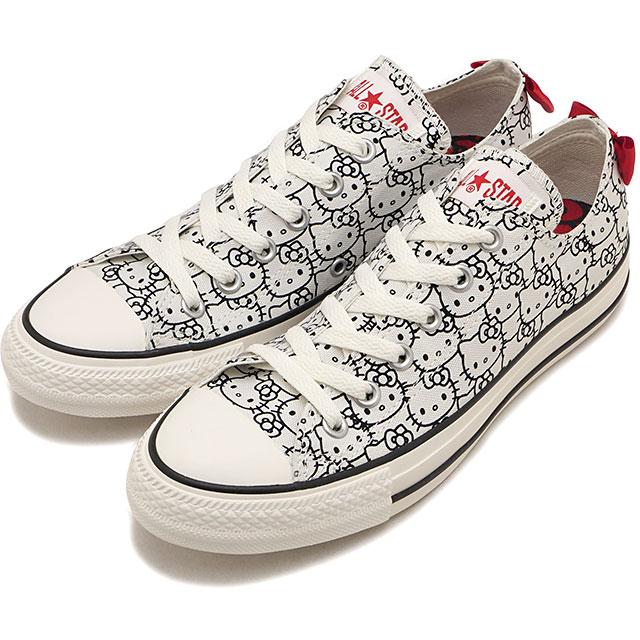 コンバース CONVERSE スニーカー レディース オールスター ローカット/ハローキティ [31318860 FW26] ALL STAR OX / HELLO KITTYシューズ サンリオ ホワイト HELLO-KITTY