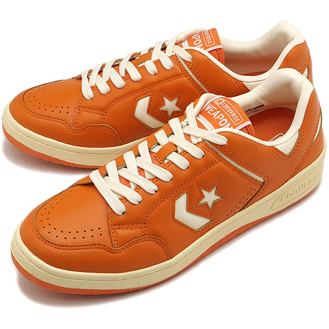 コンバース CONVERSE スニーカー メンズ ウェポン CC AG ローカット [33702870 FW26] WEAPON CC AG OXシューズ レトロバッシュ オレンジ ORANGE/OFF-WHITE