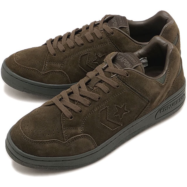 コンバース CONVERSE スニーカー メンズ ウェポン スエード ローカット [33702890 FW26] WEAPON SUEDE OXシューズ レトロバッシュ ブラウン DARK-BROWN