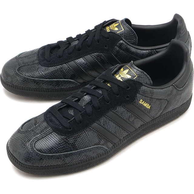 アディダス オリジナルス adidas Originals スニーカー サンバ OG [KJ9997 FW26] SAMBA OG スネーク柄 ローカット クラシック 定番 人気 黒 コアブラック/コアブラック/コアブラック