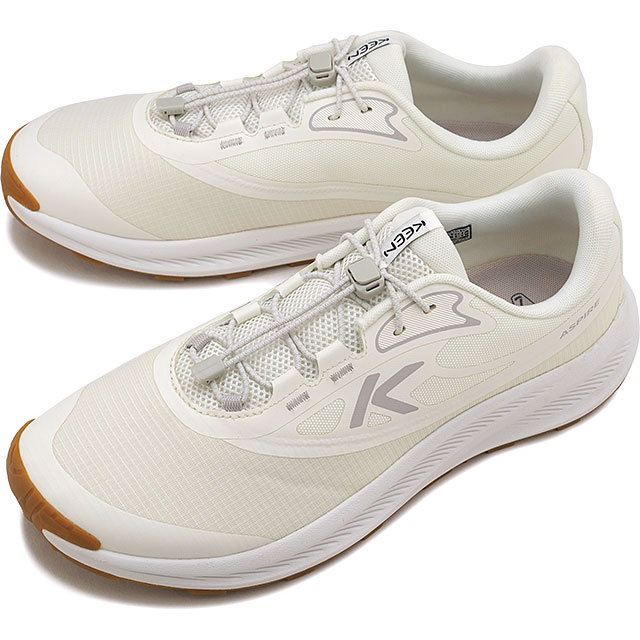 返品交換送料無料 キーン KEEN スニーカー メンズ アサパイア [1032885 FW26] M ASPIRE ランニング ウォーキングシューズ ホワイト STAR-WHITE/VAPOR