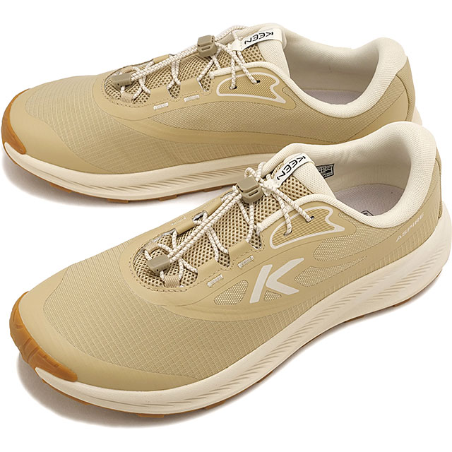 返品交換送料無料 キーン KEEN スニーカー メンズ アサパイア [1032886 FW26] M ASPIRE ランニング ウォーキングシューズ ベージュ SAFARI/BIRCH