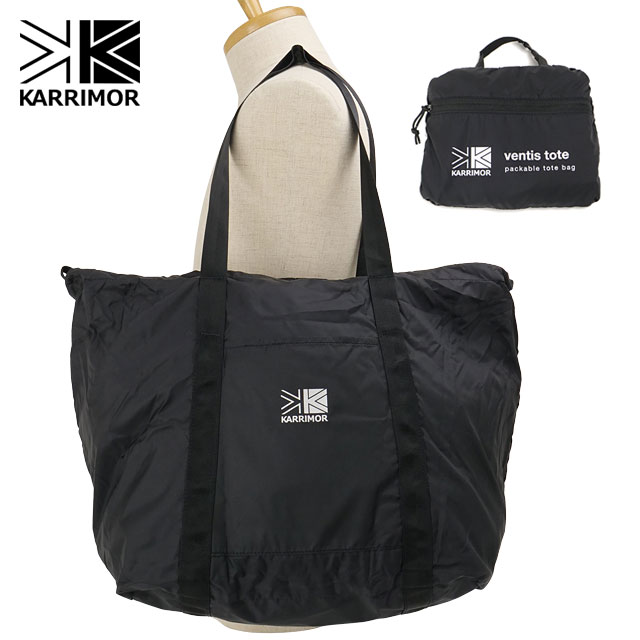 カリマー KARRIMOR トートバッグ ベンティス トート [501293-9000 FW26] ventis tote メンズ・レディース軽量 カジュアル パッカブル エコバッグ 通勤 通学 黒 Black